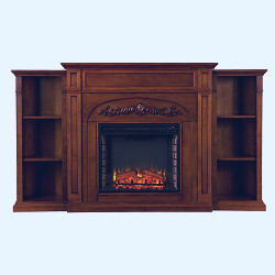Southern Enterprises Chantilly Bookcase Electric Fireplace - Walmart.com